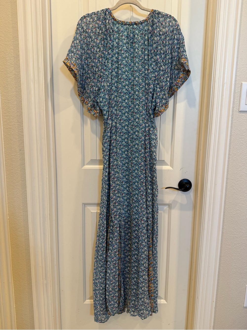 By Anthropologie Pleated Smocked Maxi Dress - Picture 4 of 7